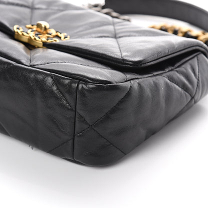 Chanel Goatskin Quilted Medium 19 Flap Black 8 of 8