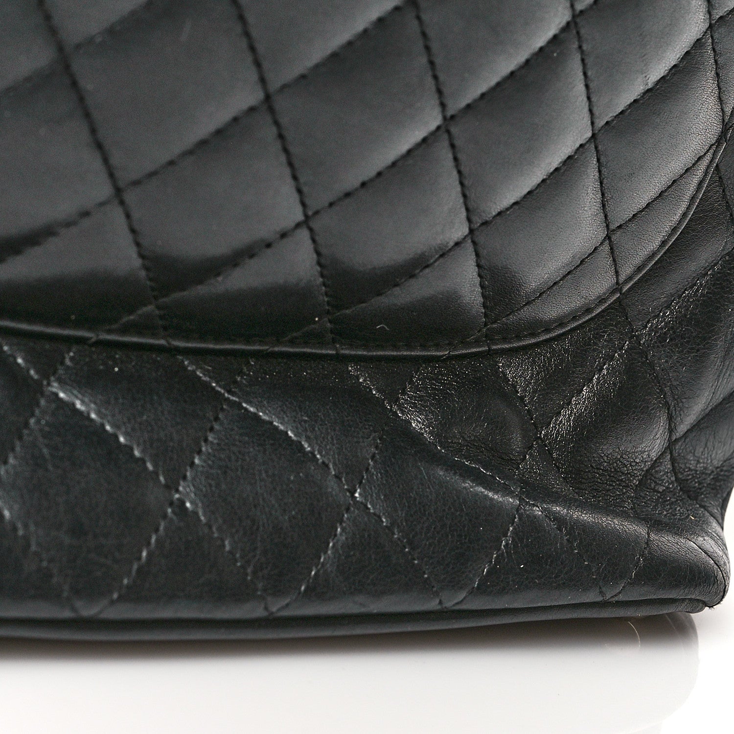Chanel Calfskin Quilted Medium Cambon Tote Black White 12 of 18