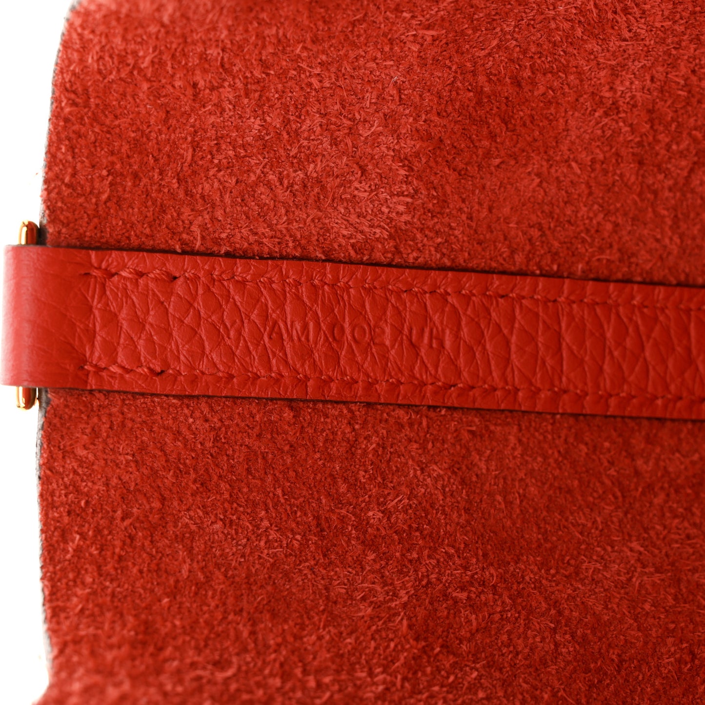 Taurillon Clemence Picotin Lock 18 PM Rouge Tomate