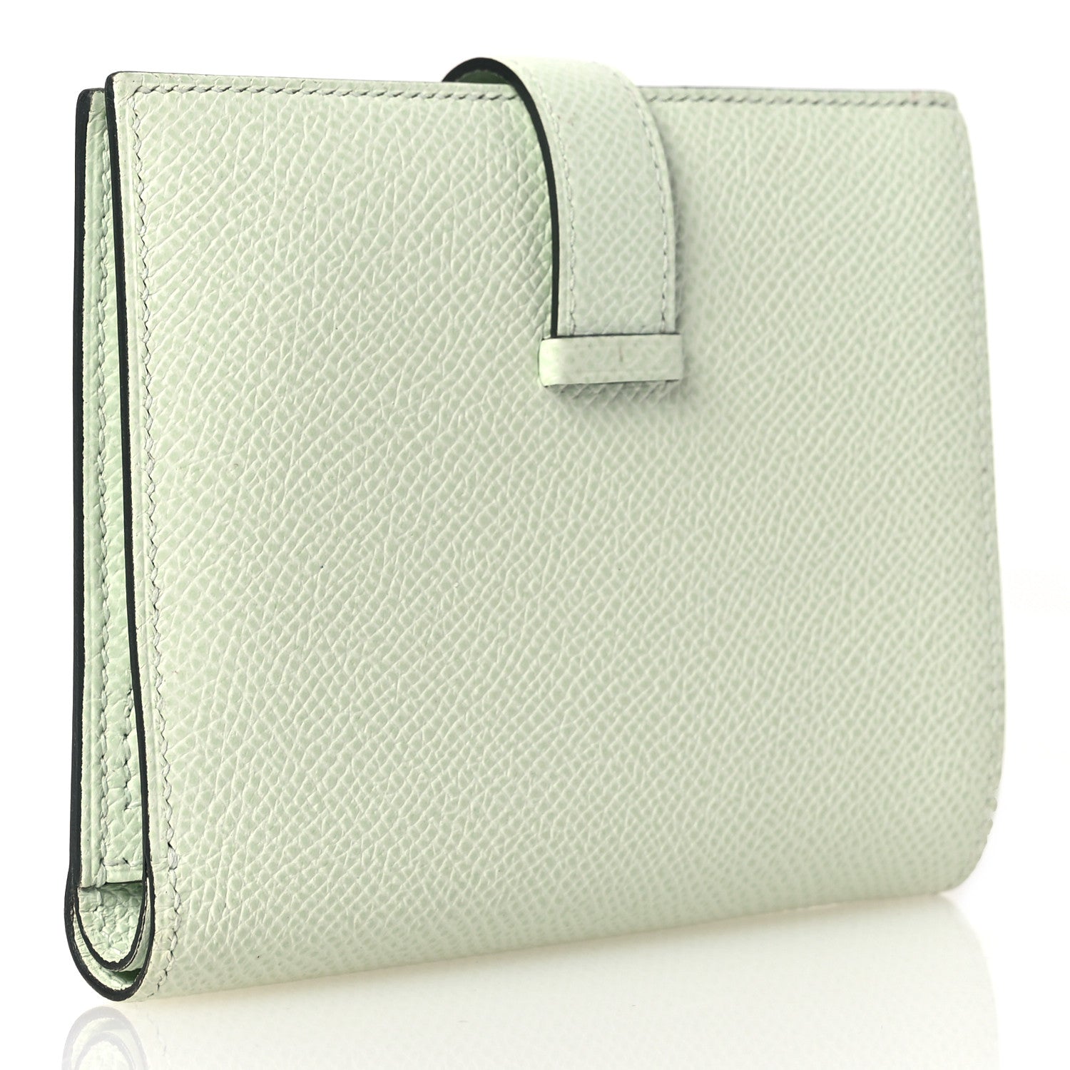 Hermes Epsom Bearn Compact Wallet Vert Fizz 3 of 15