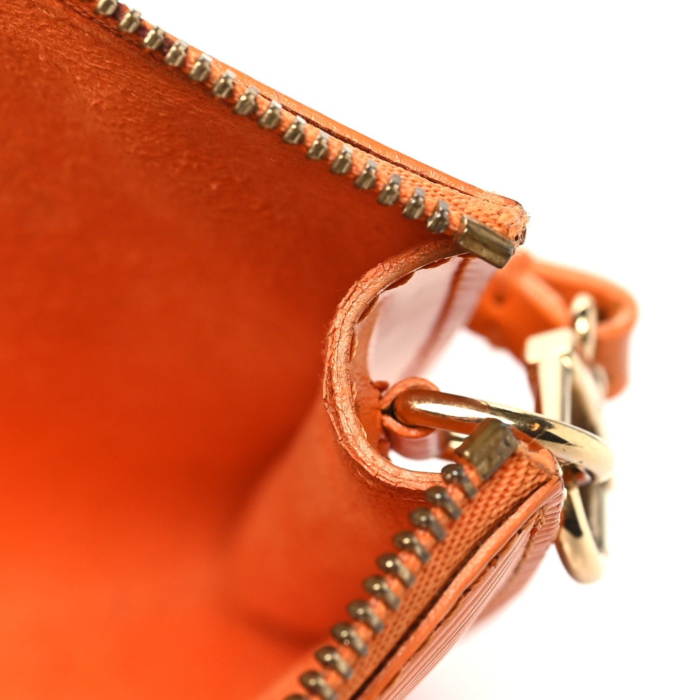 Epi Pochette Accessories 24 Mandarin