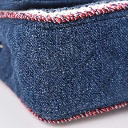 Chanel Denim Braided Mini Rectangular Flap Bag Blue 8 of 10