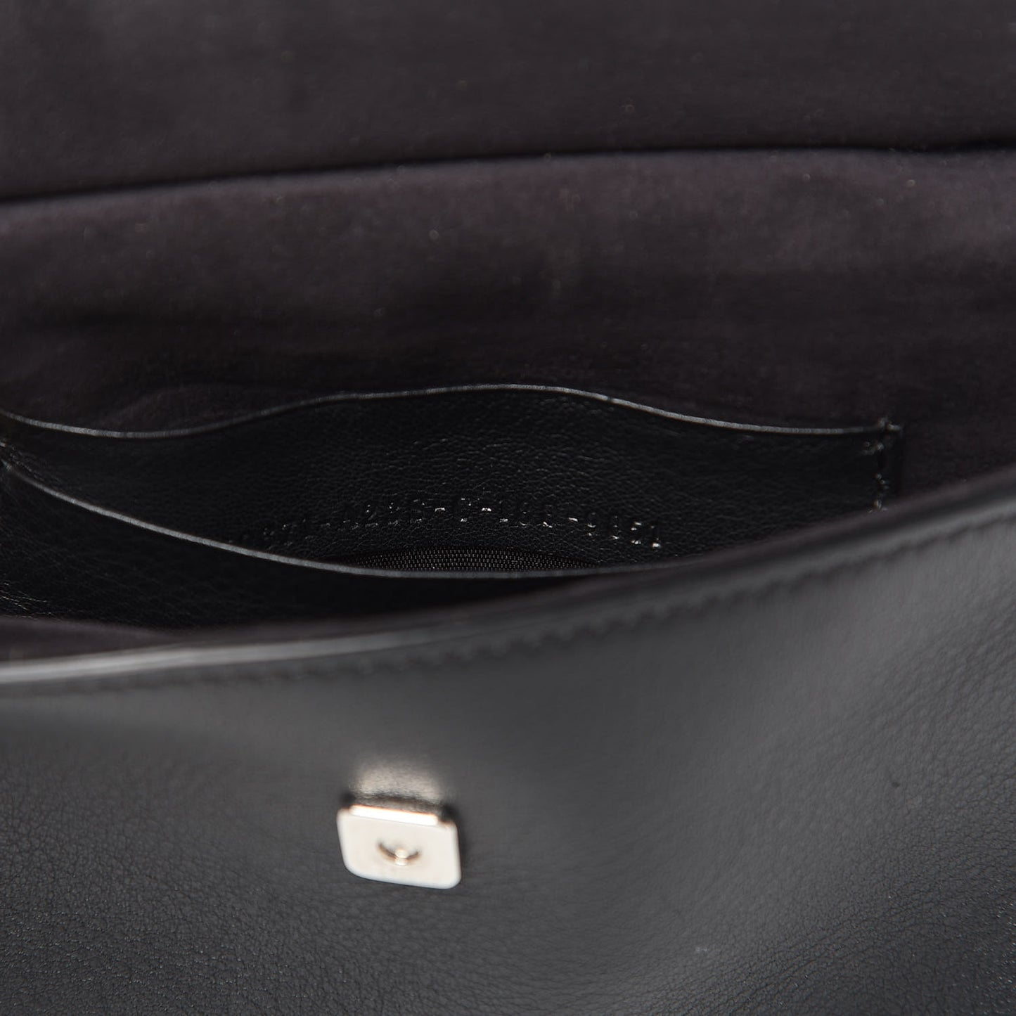 Vitello Dolce F is Fendi FF Embossed Micro Double Baguette Tobacco Black