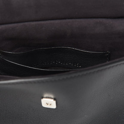 Fendi Vitello Dolce F is Fendi FF Embossed Micro Double Baguette Tobacco Black 7 of 12