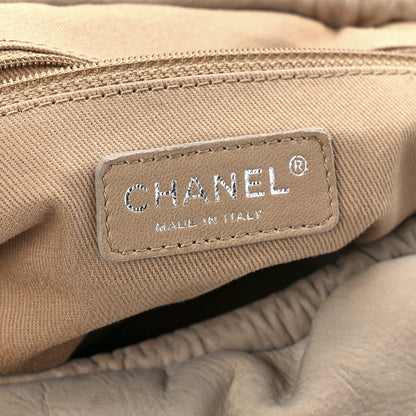 Chanel Suede Calfskin Perforated Fringe Flap Dark Beige 6 of 12