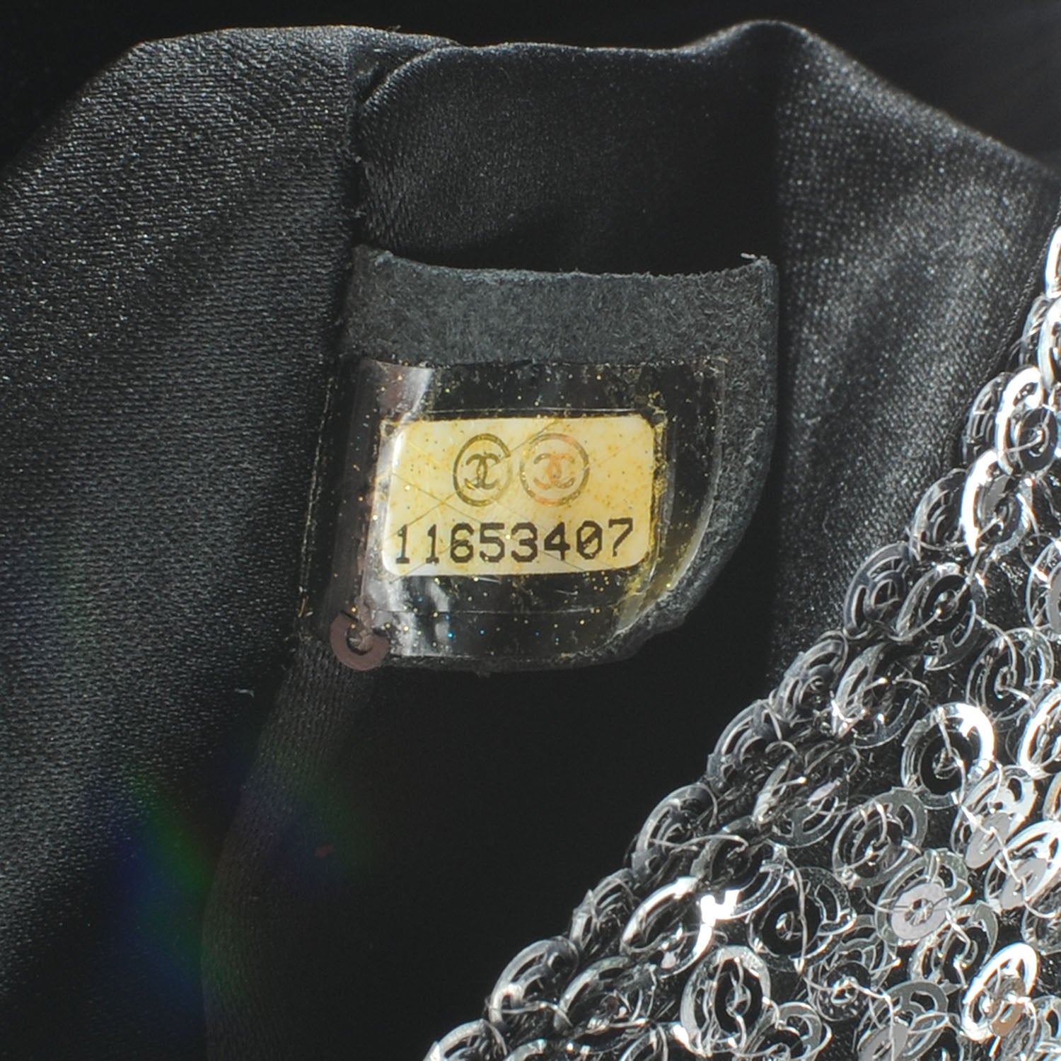 Chanel Sequin East West Flap Dark Silver 7 of 7