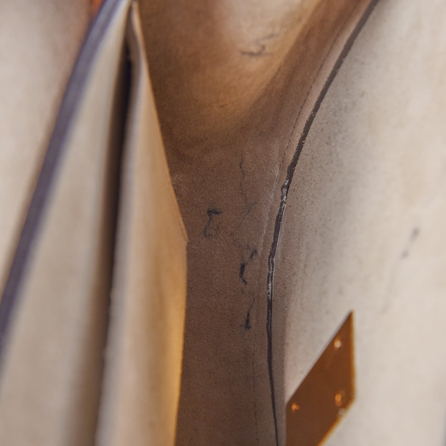 Grained Lambskin Drew Shoulder Bag Caramel