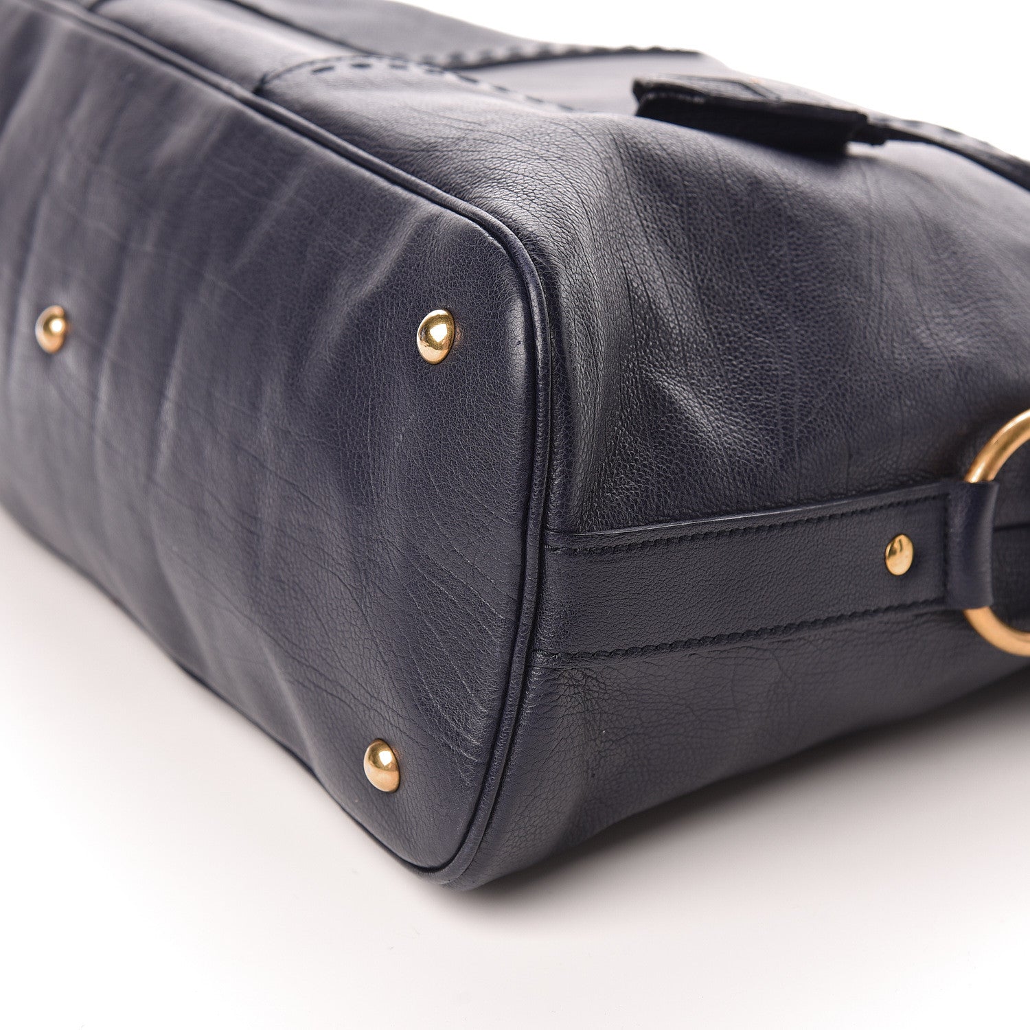 Saint Laurent Calfskin Oversized Muse Navy Blue 9 of 13