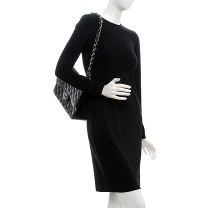 Chanel Caviar Quilted Jumbo Double Flap Black 3 of 9