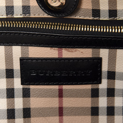 Burberry Haymarket Check Small Canterbury Tote Black 8 of 12