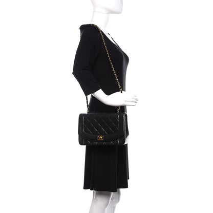 Chanel Lambskin Quilted Medium Single Flap Black 2 of 11
