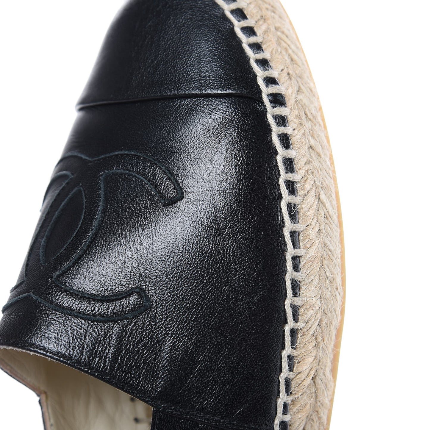 Lambskin CC Espadrilles 38 Black