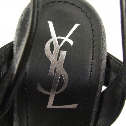 Saint Laurent Flannel Tribute Platform Sandals 38.5 6 of 6