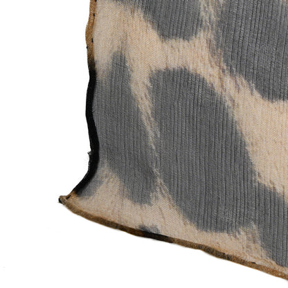 Alexander McQueen Silk Chiffon Leopard Skull Scarf Brown 6 of 11