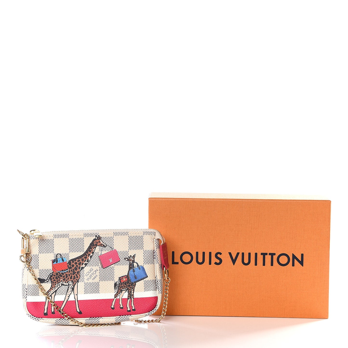 Damier Azur 2017 Christmas Animation Mini Pochette Accessories