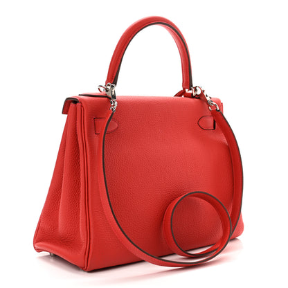 Hermes Togo Kelly Retourne 28 Rouge Casaque 3 of 14
