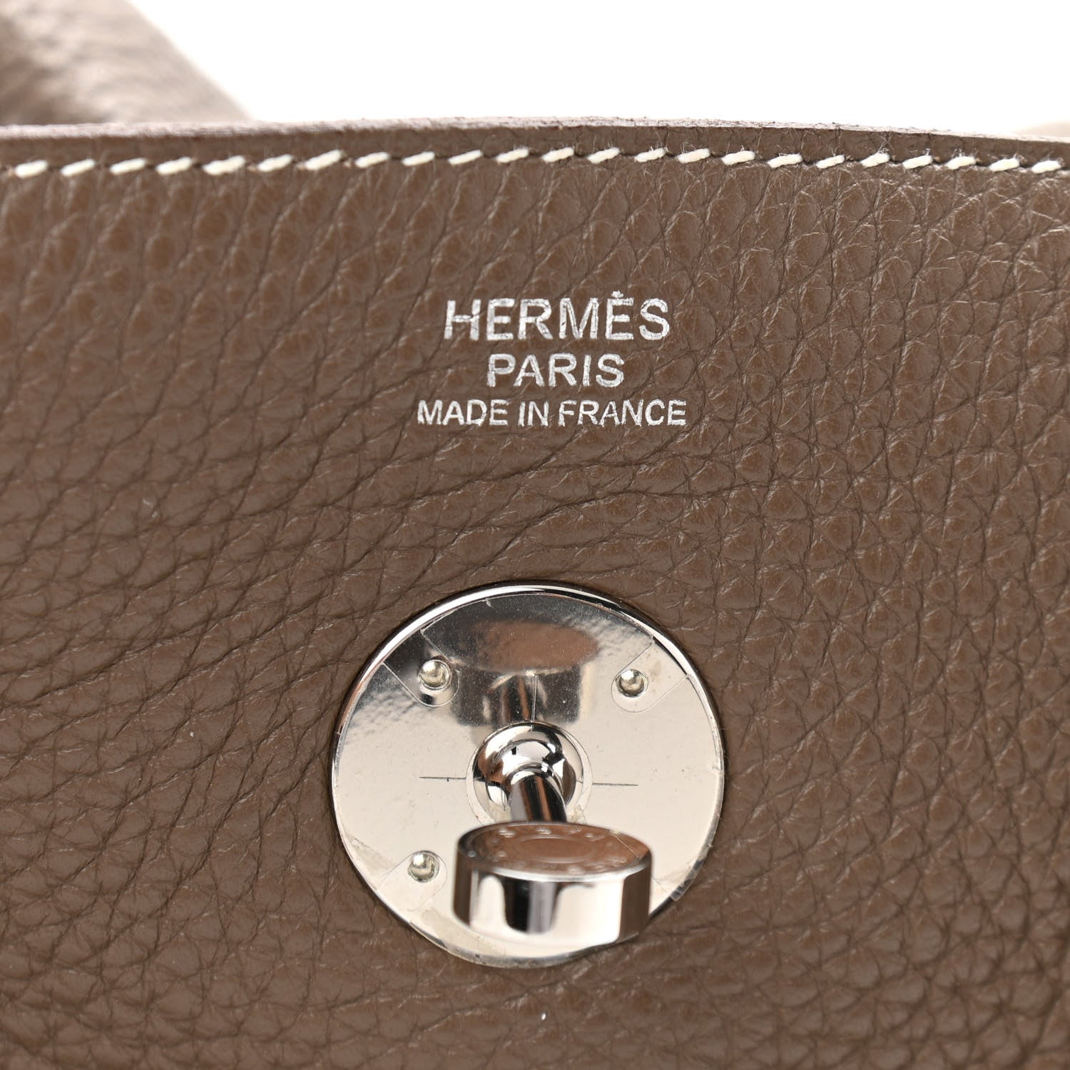 Hermes Taurillon Clemence Lindy 30 Etoupe 6 of 18