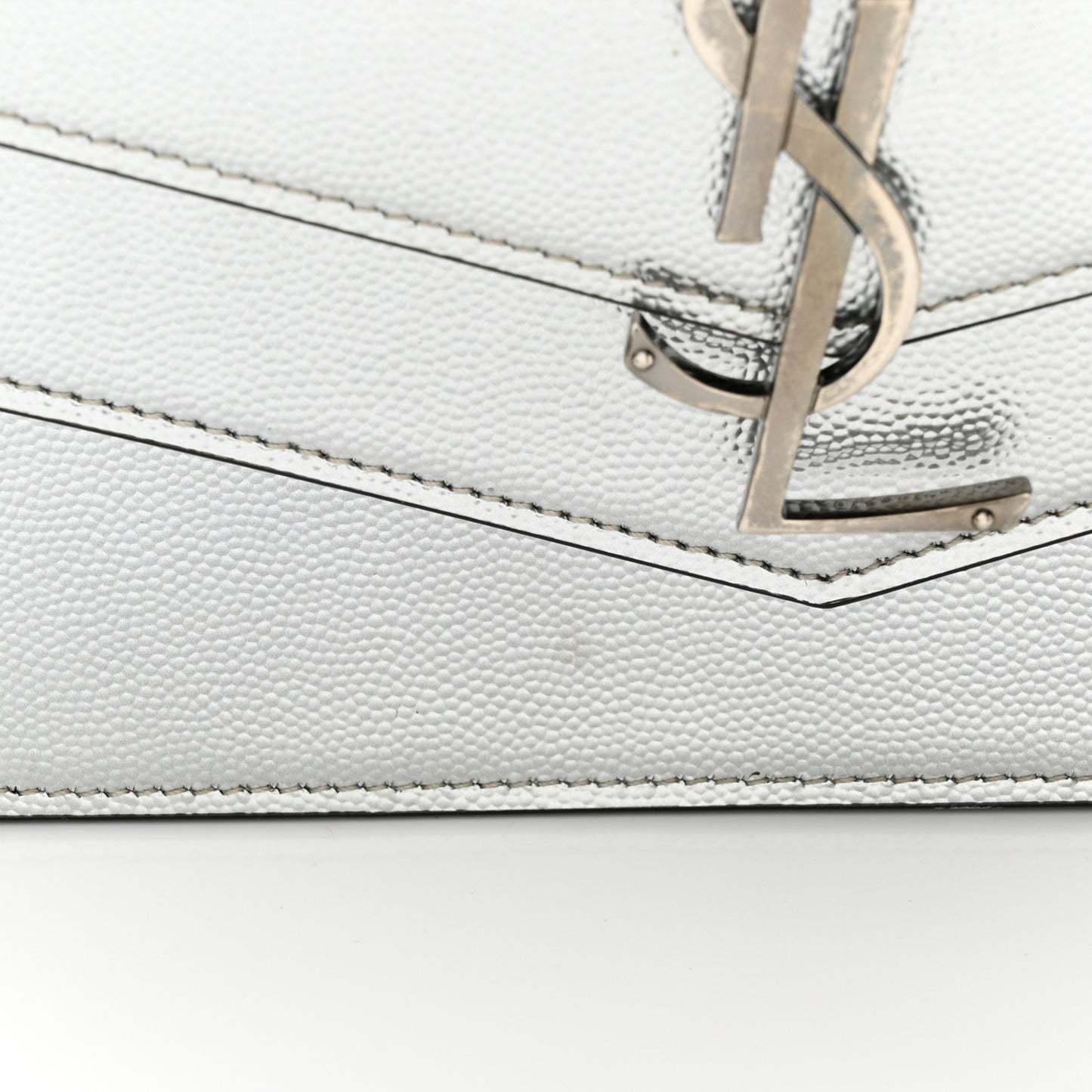Grain De Poudre Monogram Medium Sulpice Shoulder Bag Silver