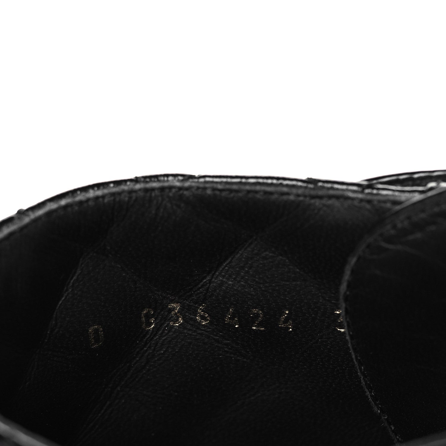 Chanel Shiny Goatskin Calfskin Quilted Lace Up Combat Boots 38 Black 8 of 8