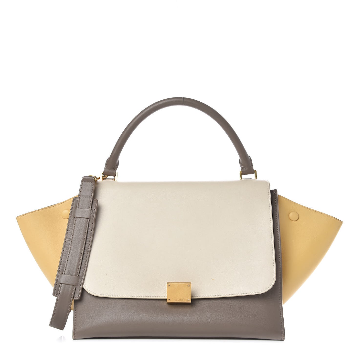 Smooth Calfskin Medium Tri-Color Trapeze Butter