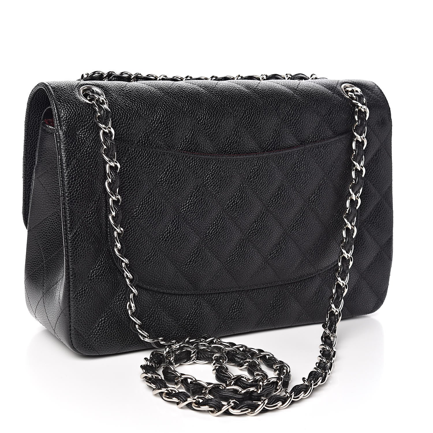 Chanel Caviar Quilted Jumbo Double Flap Black 3 of 11