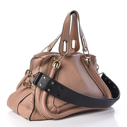 Chloe Calfskin Medium Military Paraty Nude Black 4 of 19