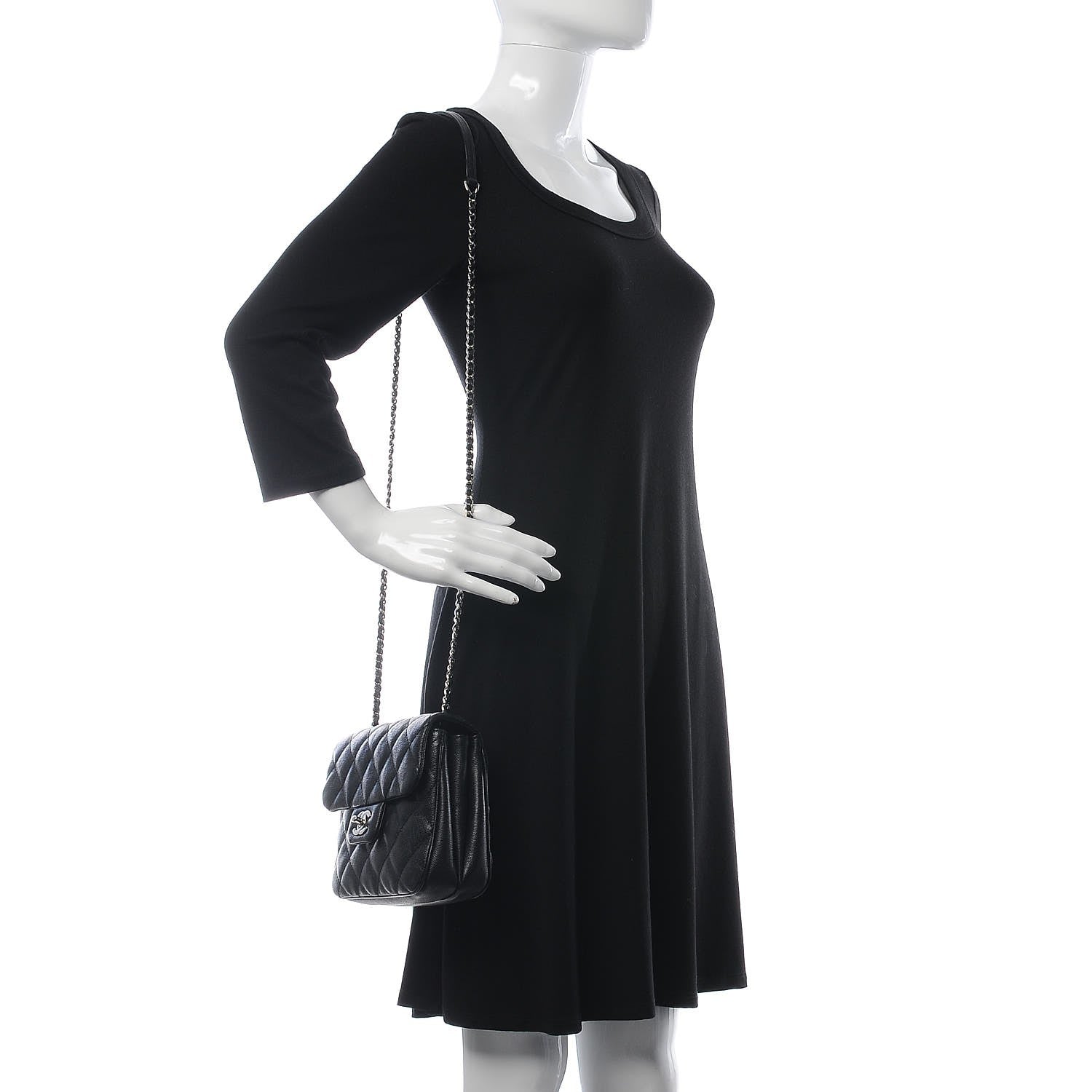 Chanel Caviar Quilted Small Urban Companion Flap Black 2 of 7