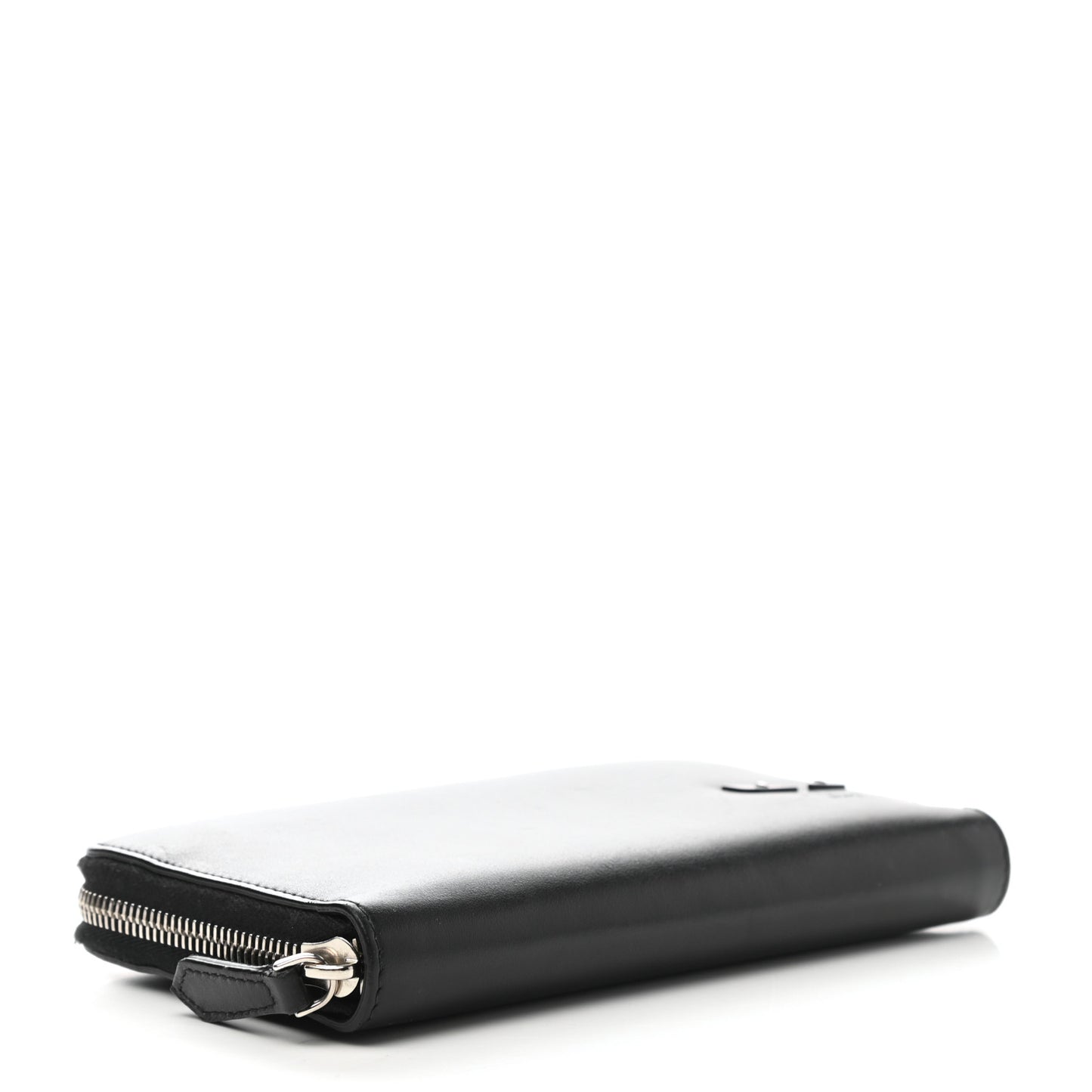Vitello Century Opaco Mini Bug Eyes Zip Around Wallet Black