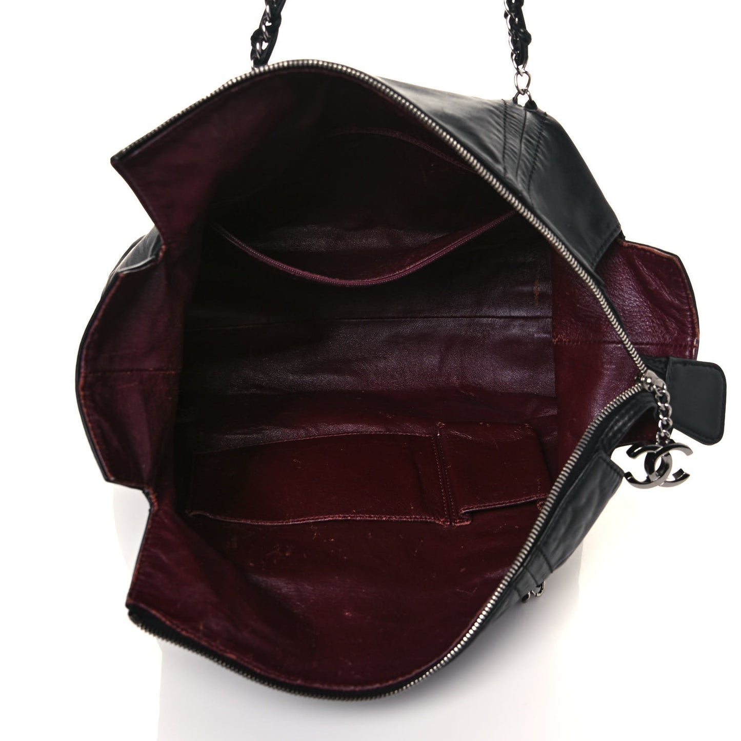 Smooth Calfskin Luxe Ligne Tote Black
