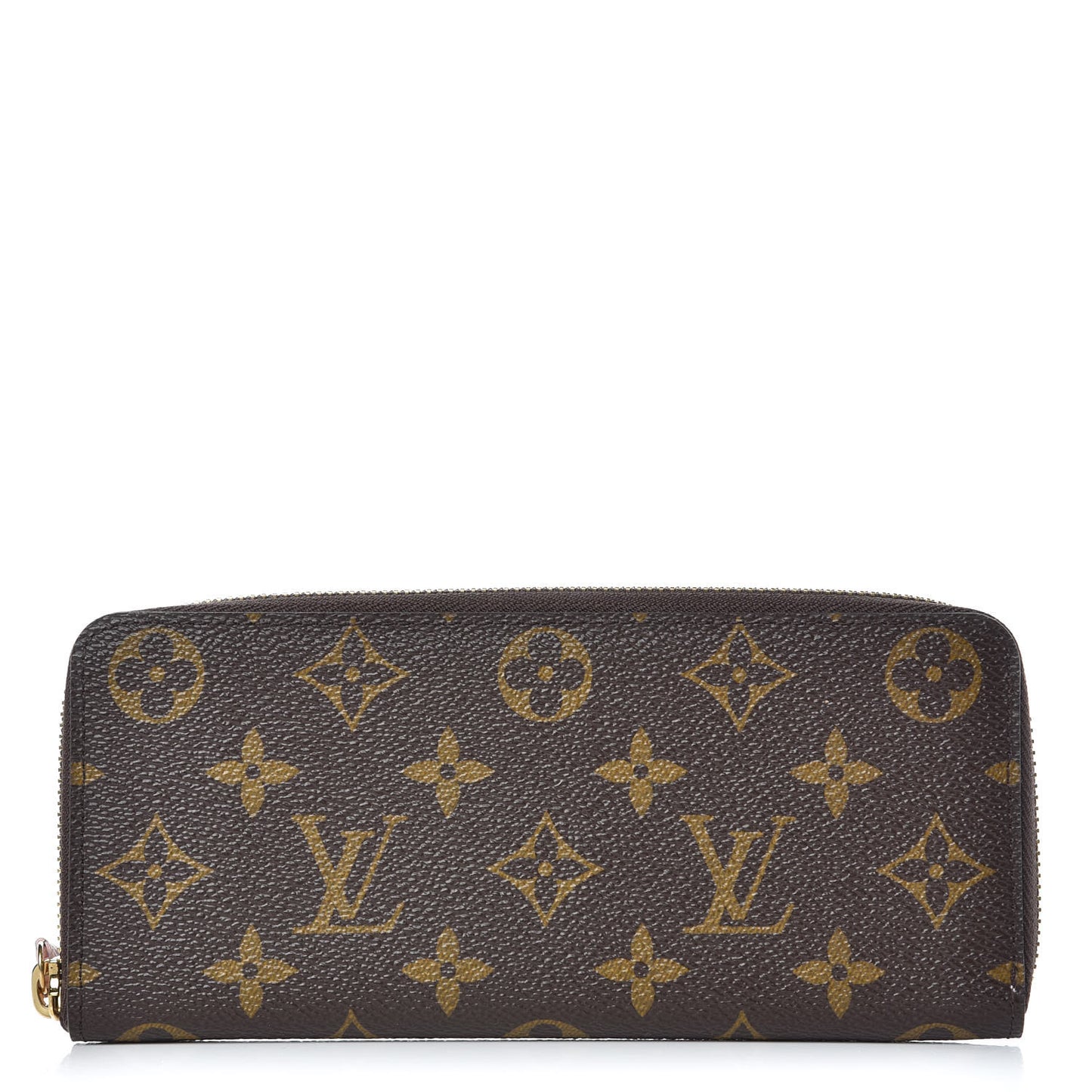 Monogram Clemence Wallet Rose Ballerine