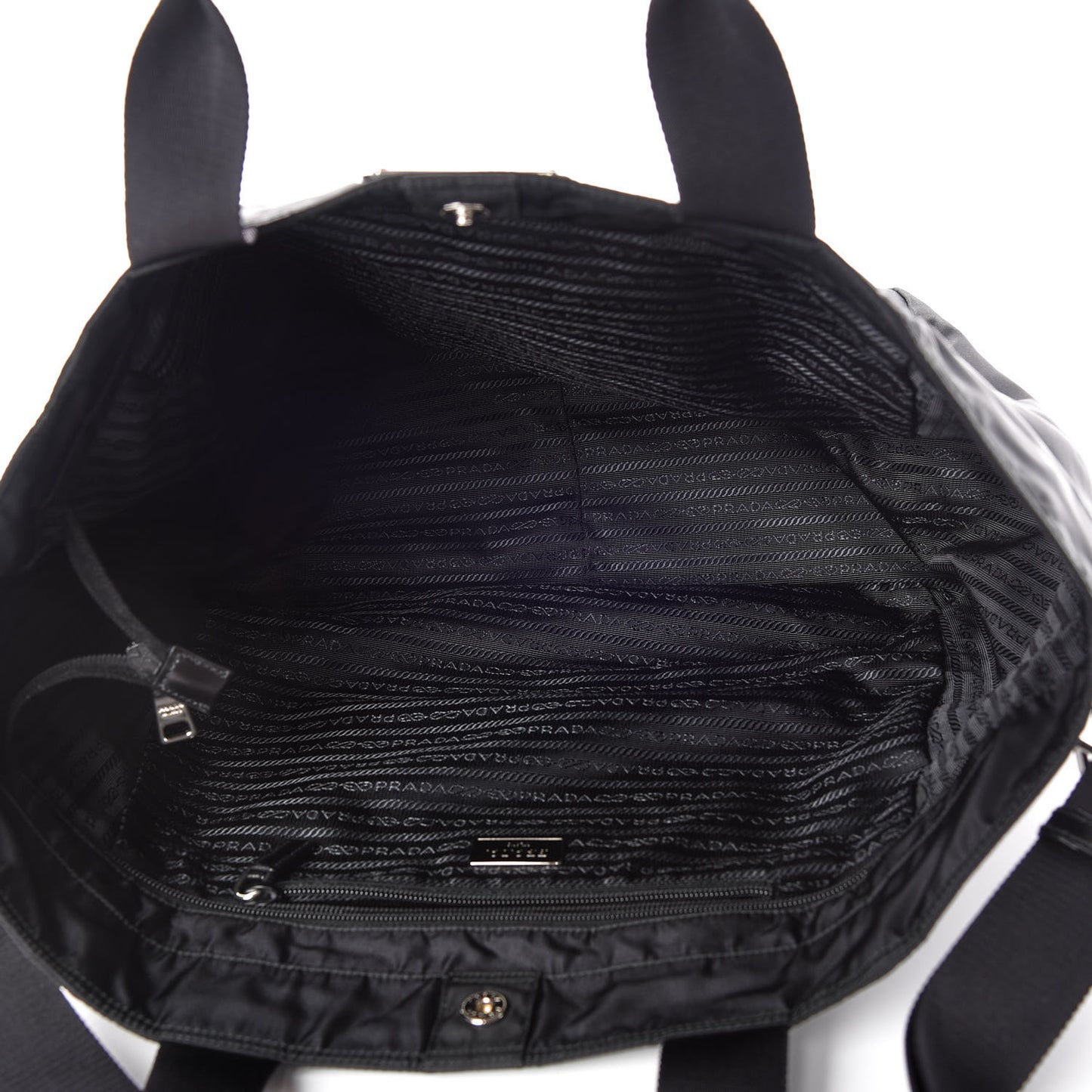 Nylon Vela Shopping Tote Black
