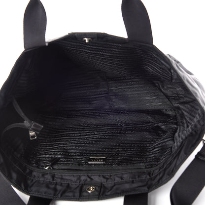 Prada Nylon Vela Shopping Tote Black 8 of 11