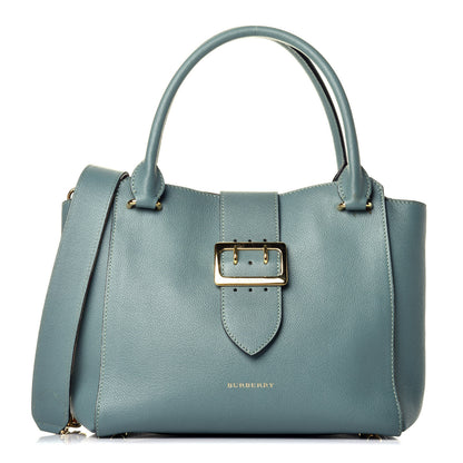 Burberry Soft Grain Calfskin Medium Buckle Tote Celadon Blue 1 of 16