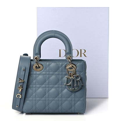Christian Dior Lambskin Cannage Small My ABCDior Lady Dior Cloud Blue 11 of 11