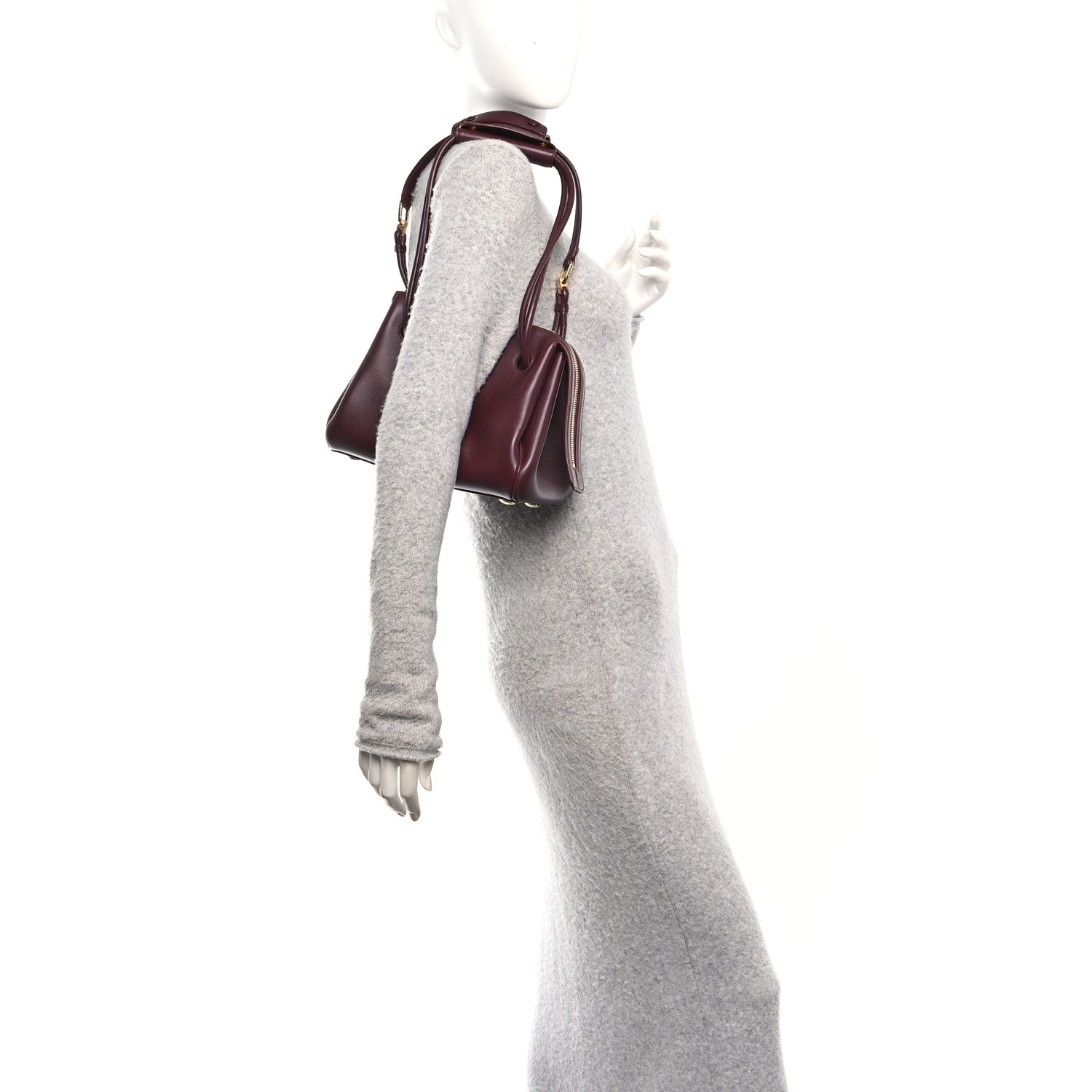 Loewe Supple Calfskin Small Madrid Bag Dark Burgundy 2 of 9