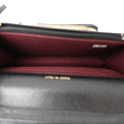 Chanel Caviar Quilted Business Affinity Clutch With Chain Black 5 of 11