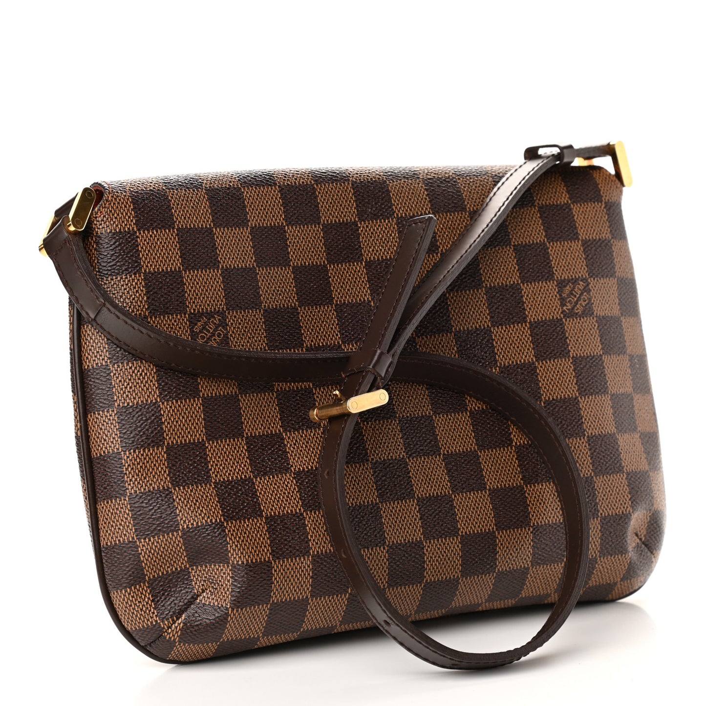 Damier Ebene Musette Tango Long Strap