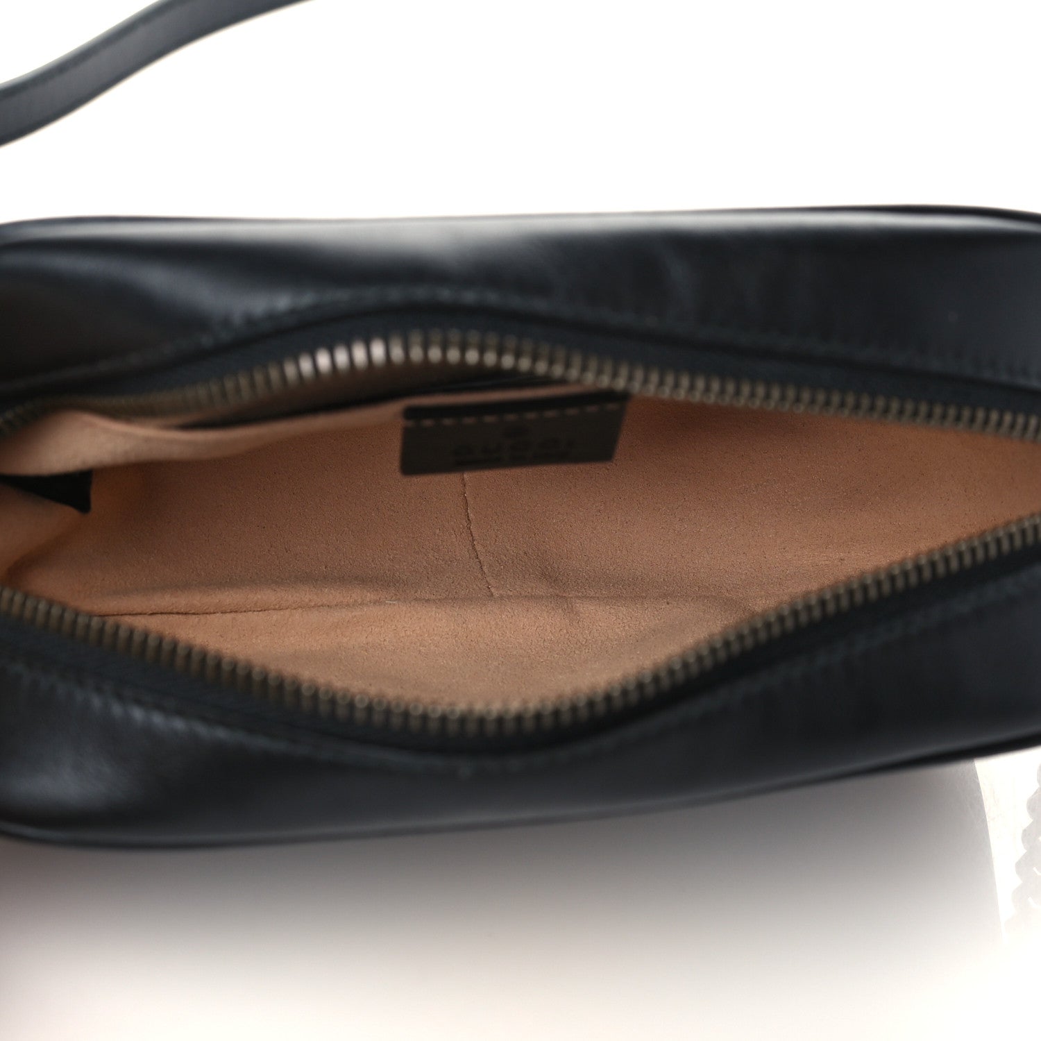 Gucci Calfskin Matelasse Mini GG Marmont Chain Shoulder Bag Black 5 of 8