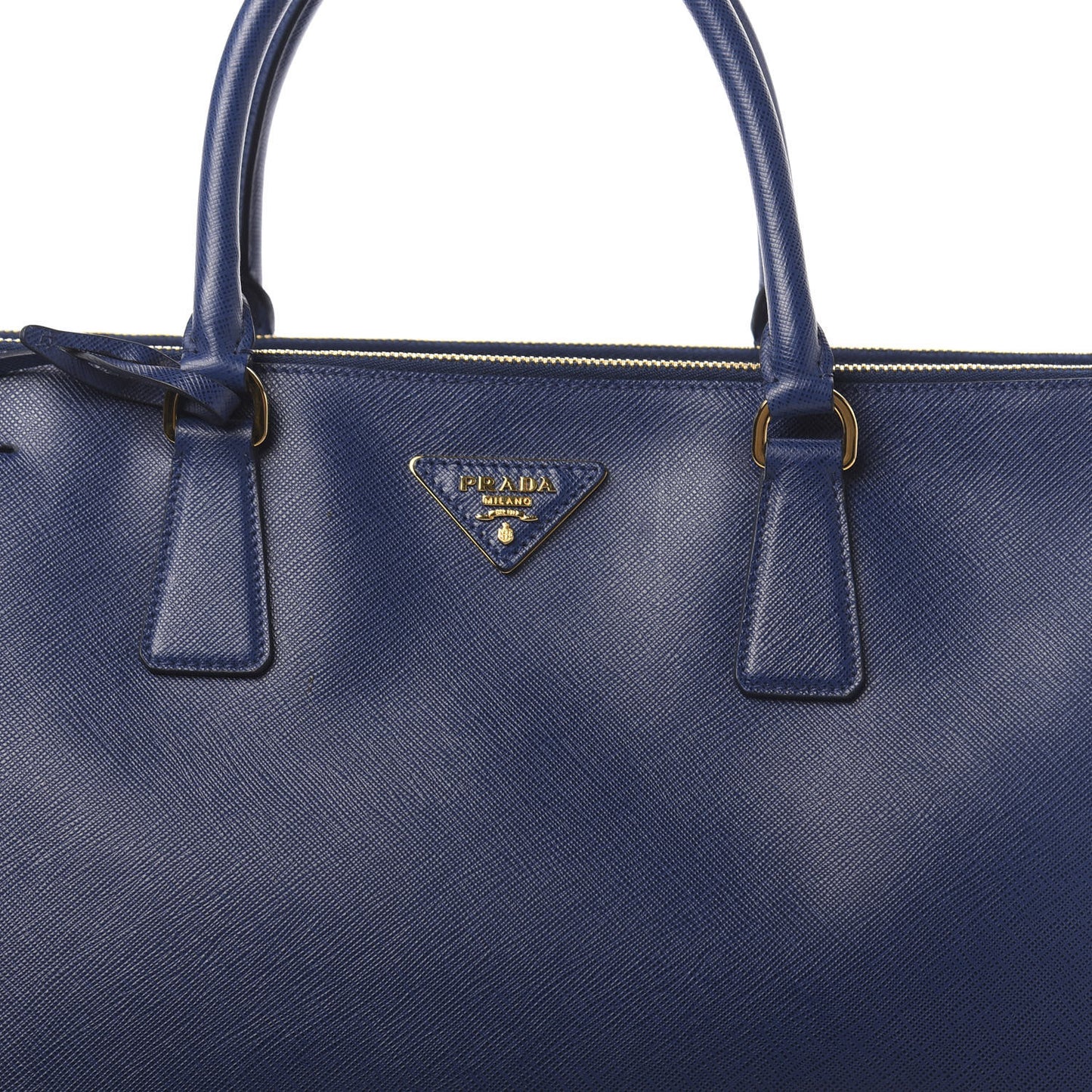 Saffiano Lux Extra Large Galleria Double Zip Tote Bluette