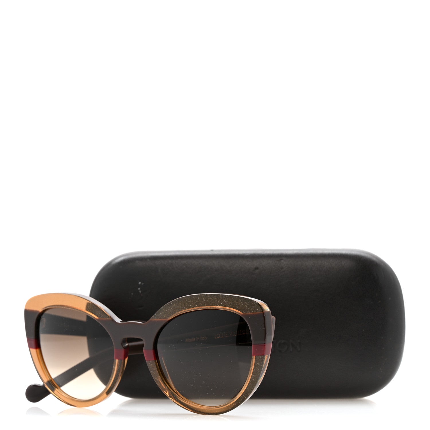 Louis Vuitton Peony Sunglasses Z0786W Brown Glitter 1835724