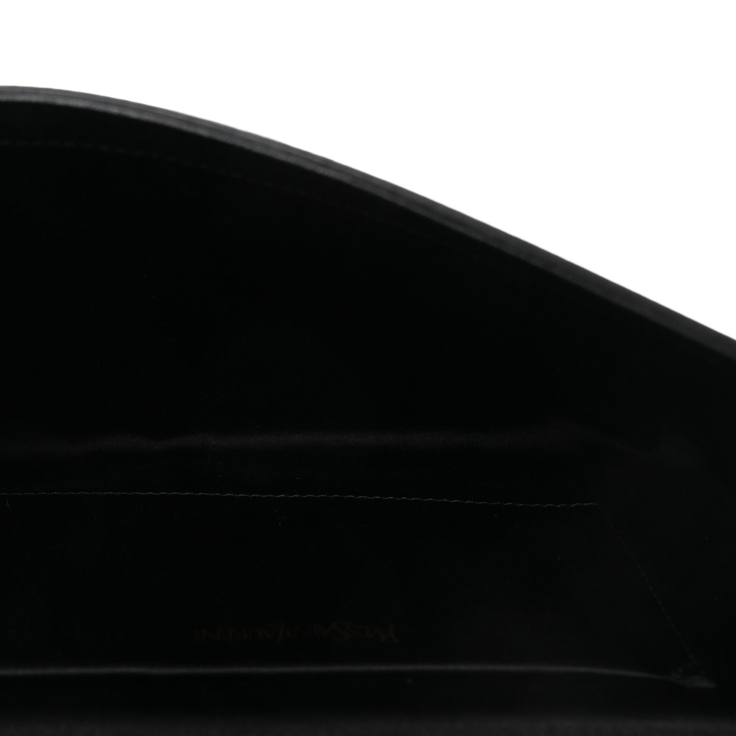 Textured Calfskin Classic Y Ligne Clutch Black