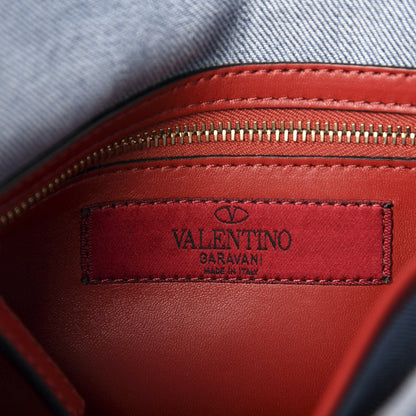 Valentino Garavani Denim Medium Rockstud Spike Shoulder Bag Denim 8 of 9