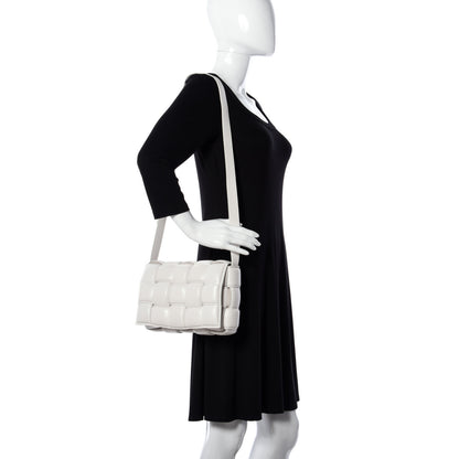 Bottega Veneta Nappa Maxi Intreccio Padded Cassette Crossbody Bag Chalk 2 of 13
