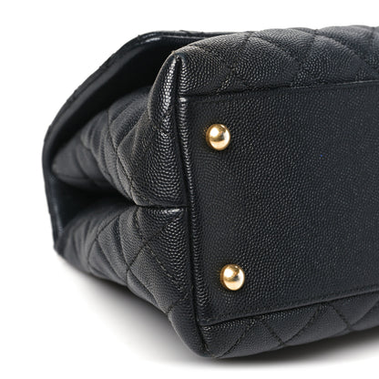 Chanel Caviar Quilted Small Coco Chain Handle Flap Black 8 of 10