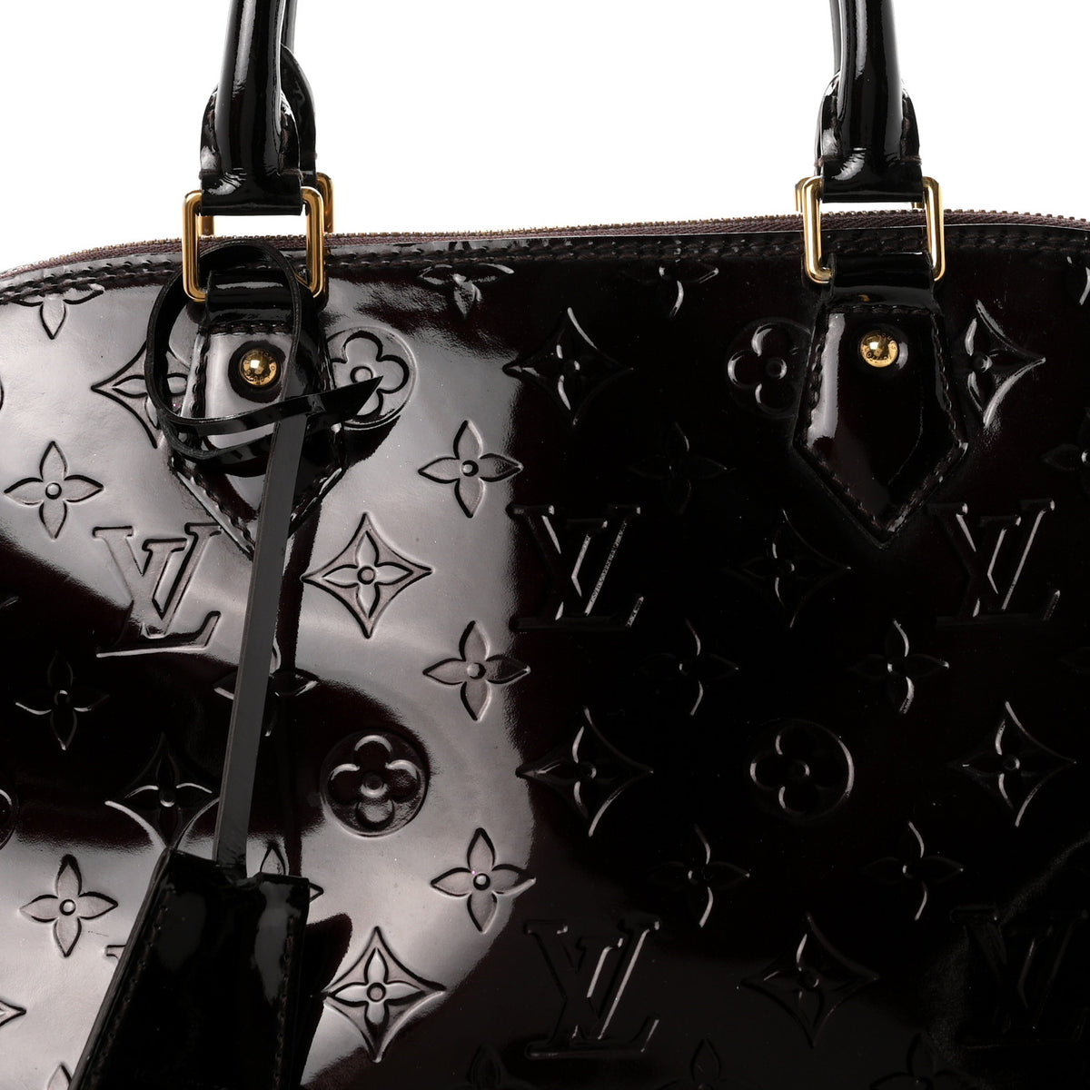 Louis Vuitton Vernis Alma GM Amarante 8 of 10