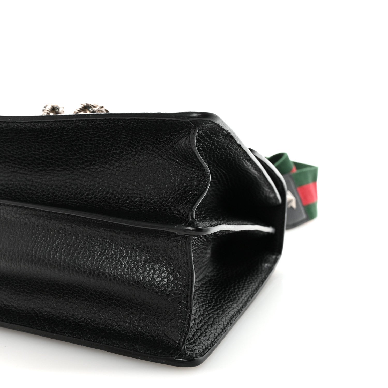 Gucci Dollar Calfskin Crystal Web Medium Dionysus Bamboo Top