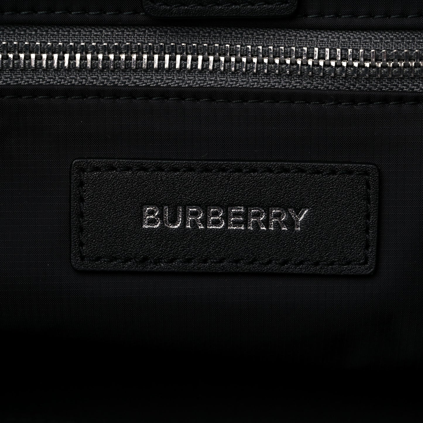 Nylon Logo Tote Bag Grey