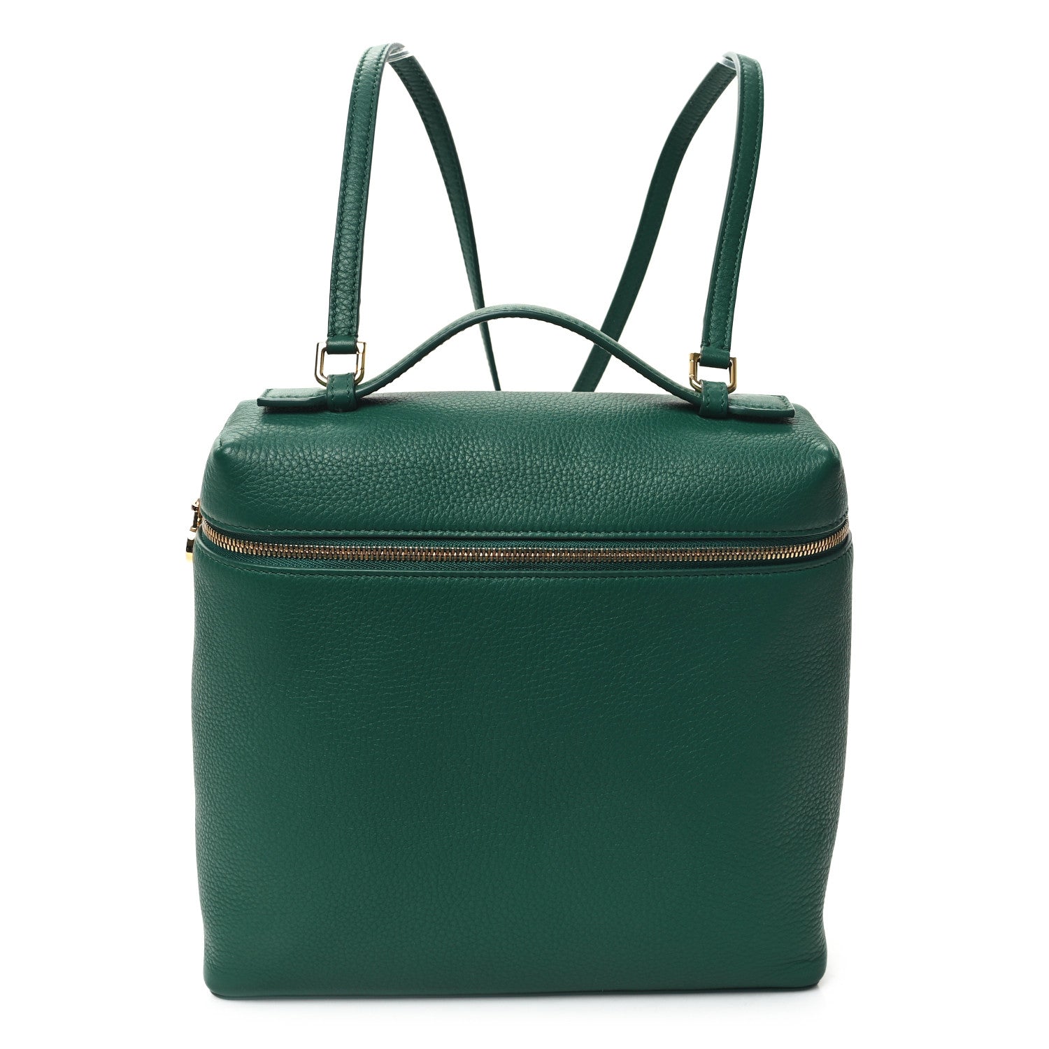 Loro Piana Grained Calfskin L23.5 Extra Pocket Backpack Forest Leaves 1 of 10
