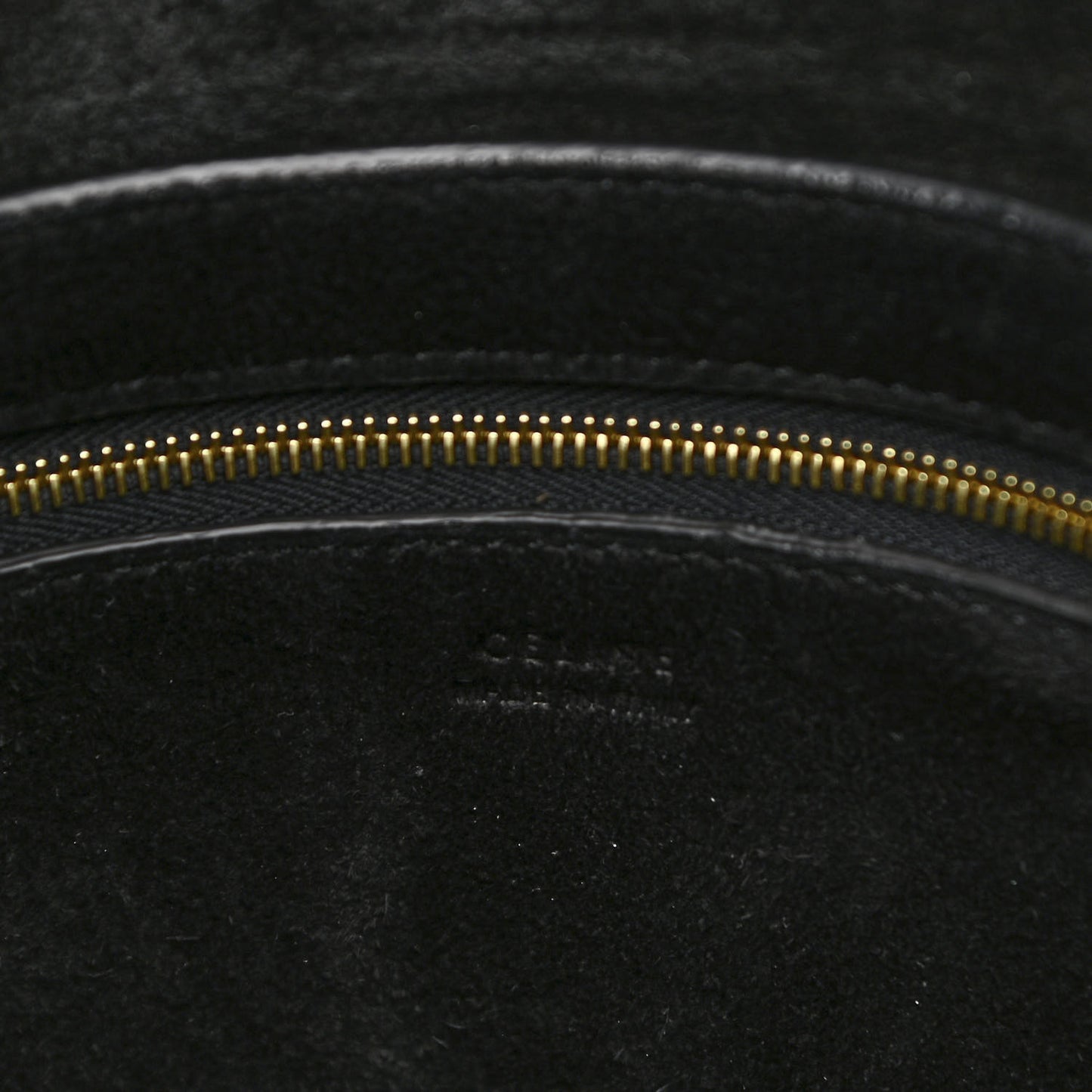 Soft Grained Calfskin Sangle Bucket Bag Black