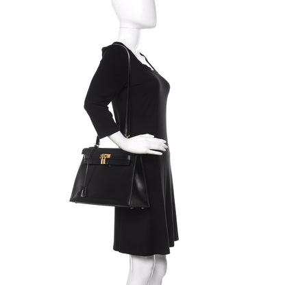 Hermes Box Kelly Sellier 32 Black 2 of 12